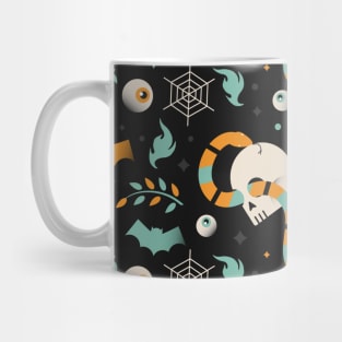 Halloween Skull Pattern Mug